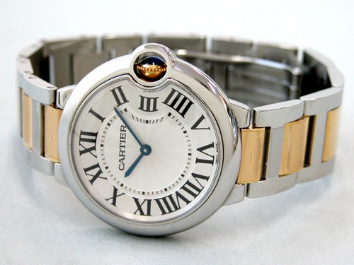 カルティエスーパーコピー Cartier バロンブルー W690083 SG MM シルバー ボーイズ