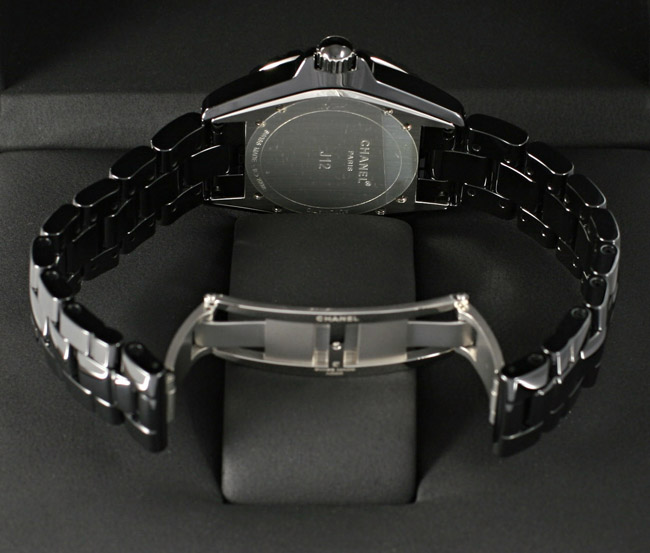 シャネル J12 メンズ H0685 黒セラミック