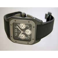 カルティエ Cartier サントス100 XL カーボン クロノグラフ W2020005 TI/SS  黒トワル ブラック