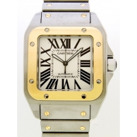 カルティエ Cartier サントス100 W200728G ＹＧ／ＳＳ ホワイト