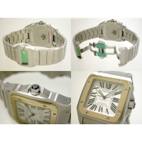 カルティエ Cartier サントス100 W200728G ＹＧ／ＳＳ ホワイト