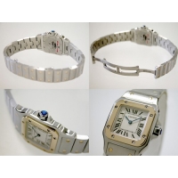 カルティエスーパーコピー Cartier サントスガルベ SG SM Q W20012C4 ホワイト YG/SS レディース