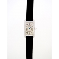 カルティエ Cartier タンクアメリカン WB707331 ケース四方ダイヤ ホワイト