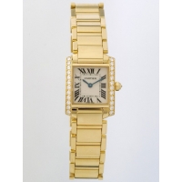 カルティエスーパーコピー Cartier タンクフランセーズ WE1001R8 ケースダイヤ ホワイト