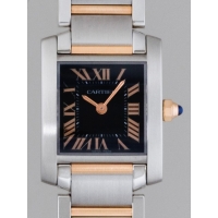 カルティエスーパーコピー タンクフランセーズ W5010001 SG SM 2009年クリスマス限定 アジア1,200本（日本400本）限定 ブラック