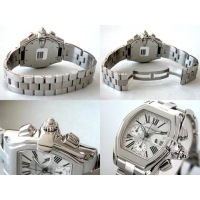 カルティエスーパーコピー Cartier ロードスター W62019X6 クロノグラフ シルバー