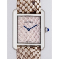 カルティエ Cartier タンクソロ W5200020 ＳS SＭ パイソンモチーフ パイソンモチーフ