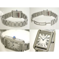 カルティエ Cartier タンクソロ W5200013 SS SM ブレス ホワイト