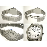 カルティエ Cartier ロンドソロ W6701005 ＳS ＬＭ ブレス ホワイト