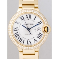カルティエスーパーコピー Cartier バロンブルー ケースダイヤ WE90073 YＧ LＭ シルバー