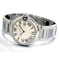 カルティエスーパーコピー Cartier バロンブルー W690114 SS MM シルバー クォーツ ボーイズ