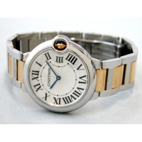 カルティエスーパーコピー Cartier バロンブルー W690083 SG MM シルバー ボーイズ