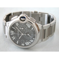カルティエスーパーコピー Cartier バロンブルー クロノグラフ W6920025 SS XL ブラック