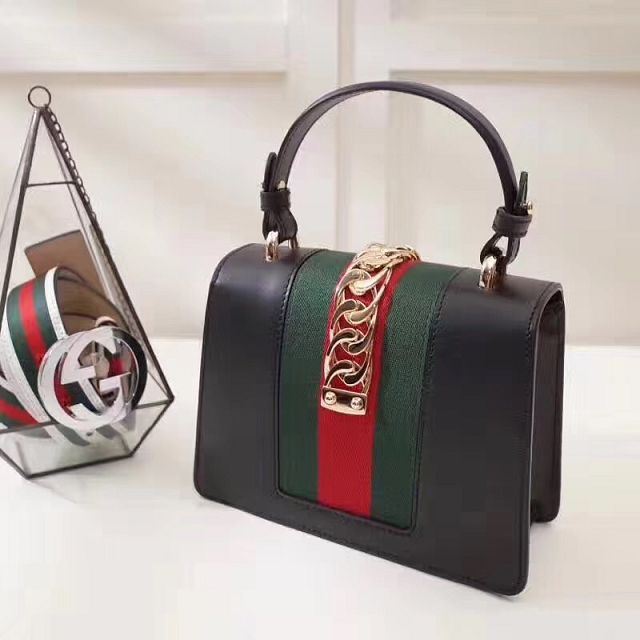 GUCCI スーパーコピー グッチ〔シルヴィ〕 レザー ミニバッグ 470270 D4ZAG 8605
