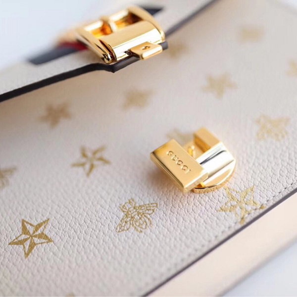 グッチ スーパーコピー 19クルーズ〔シルヴィ〕ビー&星スモール ショルダーバッグ GUCCI 524405 DJ2RG 8963