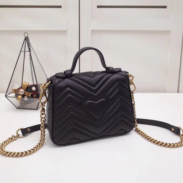 GUCCI スーパーコピー グッチ　GG Marmont スモール トップハンドルバッグ498110 DTDIT 1000