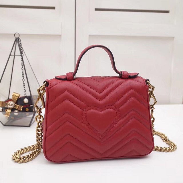 GUCCI スーパーコピー グッチ　GG Marmont スモール トップハンドルバッグ498110 DTDIT 6433