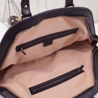 GUCCI スーパーコピー (グッチ) ハンドバッグ RE(BELLE) DoubleG ブラックソフトレザーL 515937 0PL0T 1000