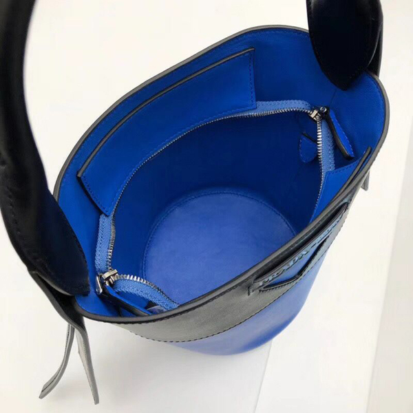 PRADA スーパーコピー ウーヴェルチュール レザーバケットバッグ1BE015_2AIX_F0QNJ_V_OWH 