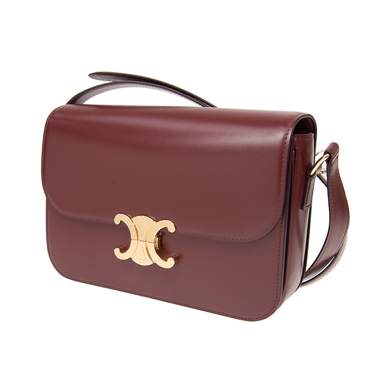 セリーヌ スーパーコピー CELINE｜トリオンフミディアムシャイニーカーフスキンバッグ 187363BF4.28LB
