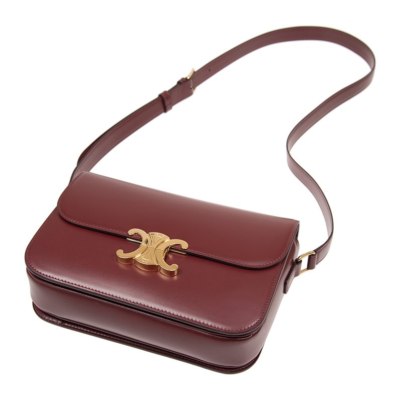 セリーヌ スーパーコピー CELINE｜トリオンフミディアムシャイニーカーフスキンバッグ 187363BF4.28LB