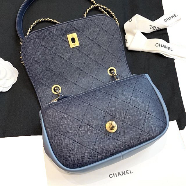CHANEL スーパーコピー 2019SS シャネル フラップバッグ ラムスキン グレインカーフAS0371 B00237 N0745