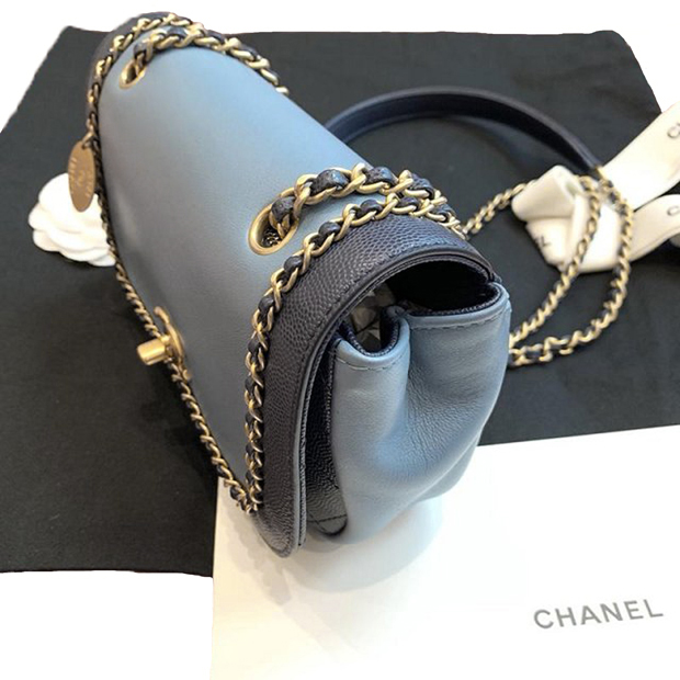 CHANEL スーパーコピー 2019SS シャネル フラップバッグ ラムスキン グレインカーフAS0371 B00237 N0745