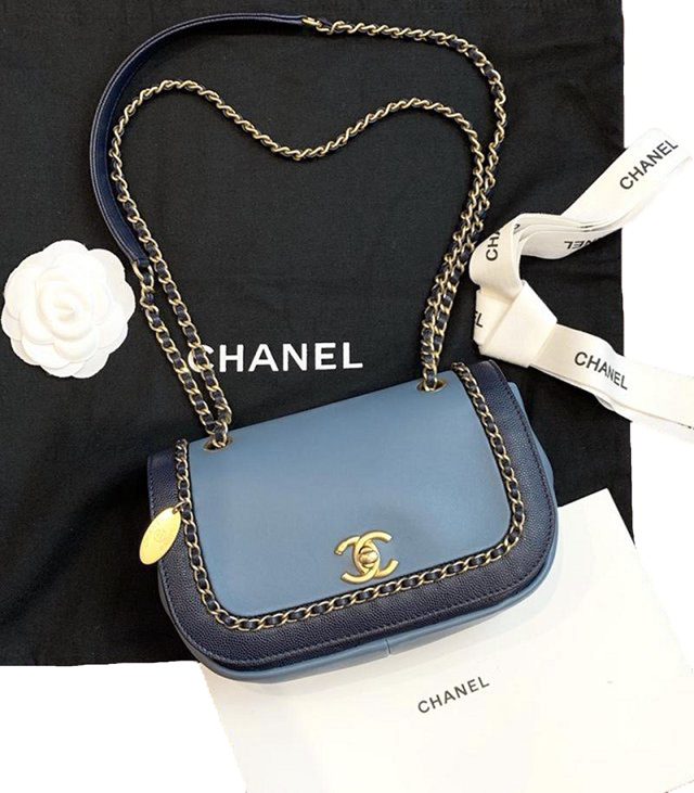 CHANEL スーパーコピー 2019SS シャネル フラップバッグ ラムスキン グレインカーフAS0371 B00237 N0745