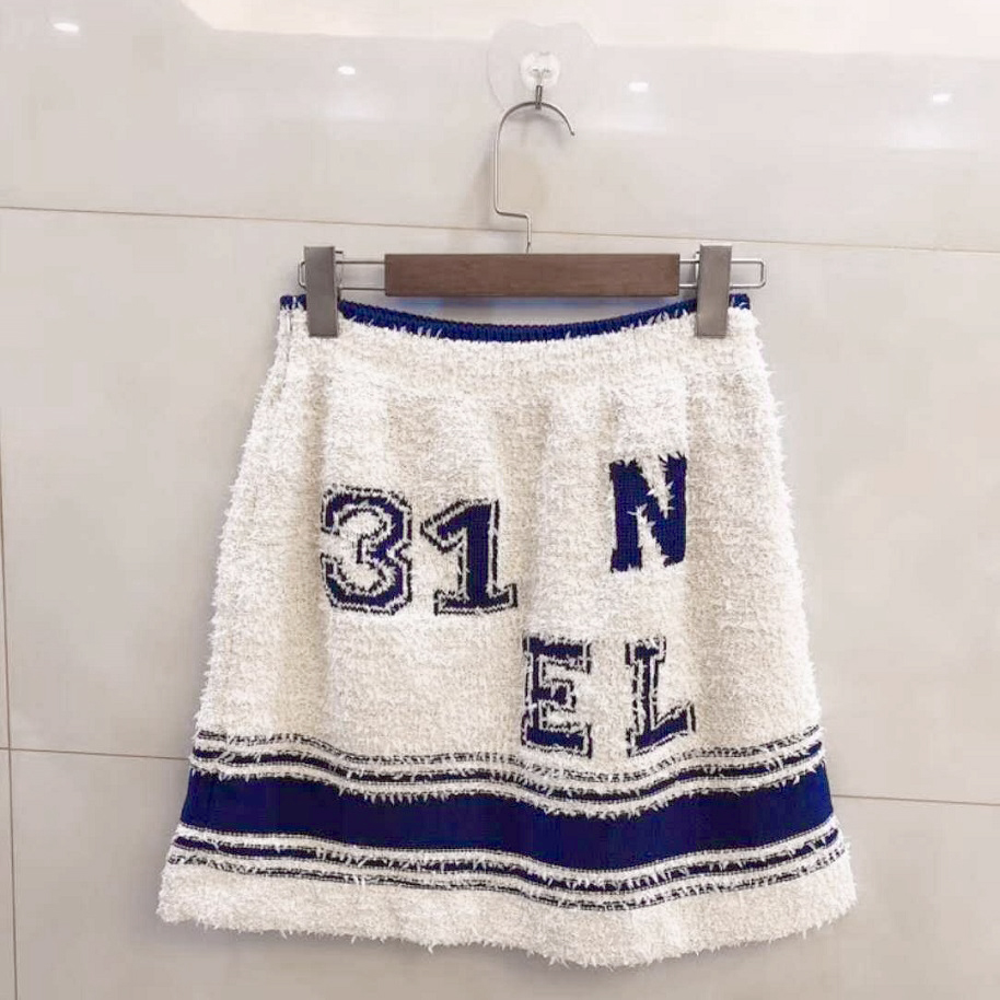 シャネル スーパーコピー CHANEL コットン&ナイロン スカート P61005 K46380 MG005