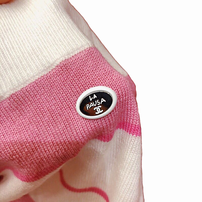 CHANEL シャネル スーパーコピー スカート カシミヤ ホワイト ボーダー スカート P60519 K46045 MF756