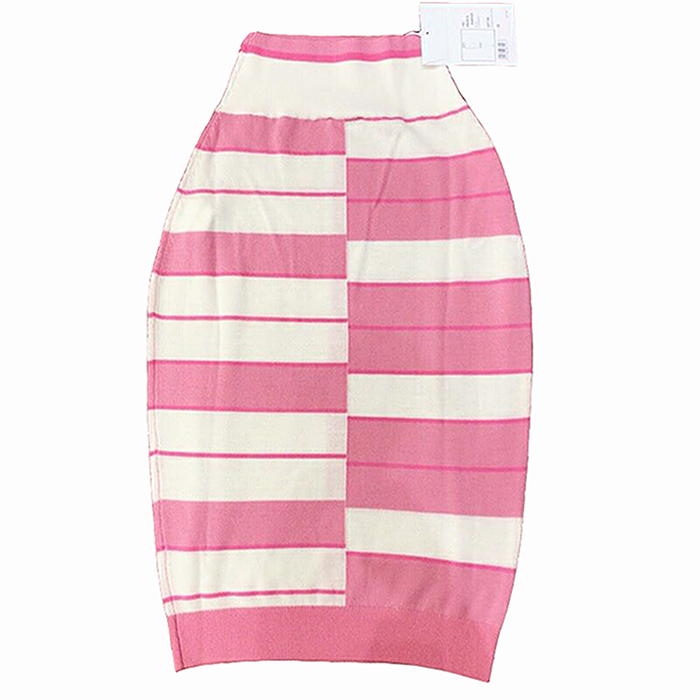 CHANEL シャネル スーパーコピー スカート カシミヤ ホワイト ボーダー スカート P60519 K46045 MF756