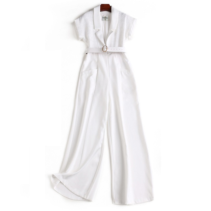 シャネル スーパーコピー 2019春夏 CHANEL ツイードジャンプスーツ & ベルトP61121 V46586 MG141