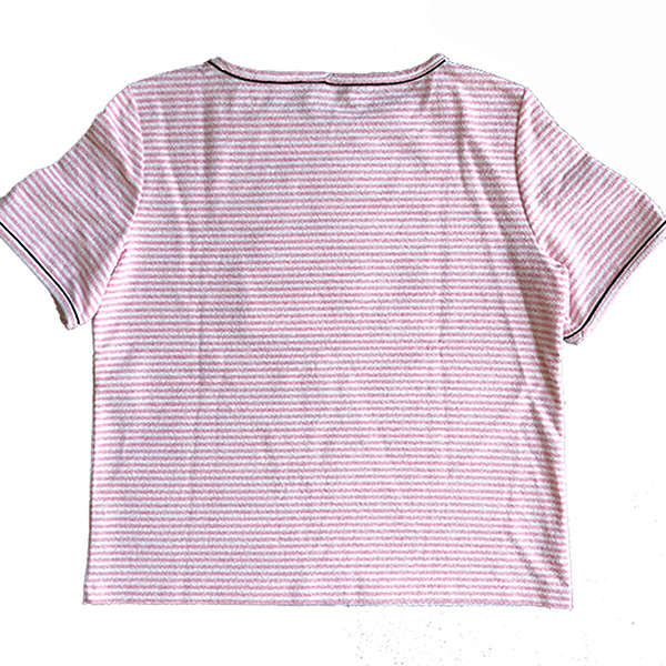 シャネル スーパーコピー 19CRUISE CHANEL ストライプ コットン&ナイロン TシャツP60455 V22656 M6369