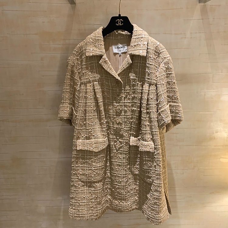 シャネル スーパーコピー CHANEL レディース ツイード ドレス ベージュ＆エクリュ P61193 V46703 MG218