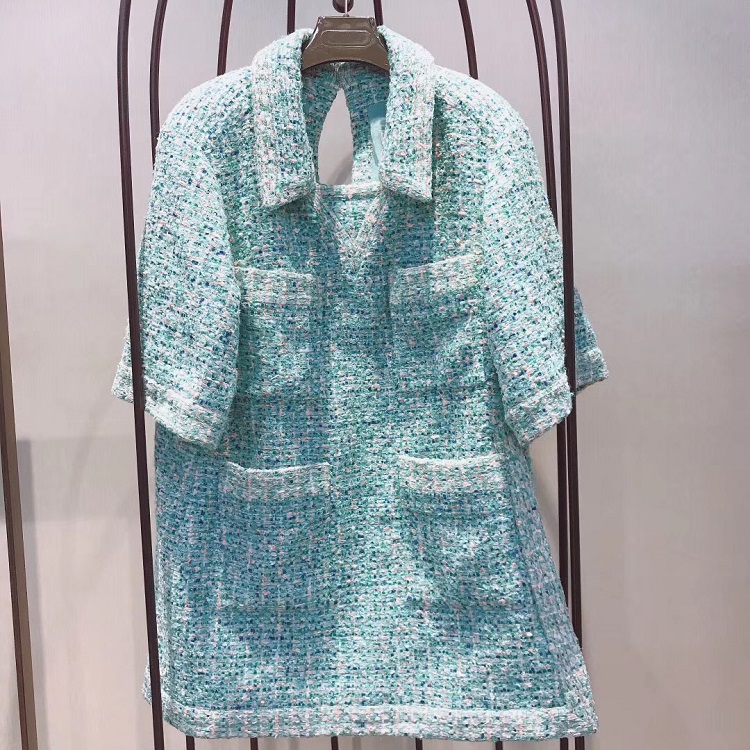 シャネル スーパーコピー 2019春夏 CHANEL ツイードドレス P61186 V46541 MG116