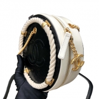 CHANEL スーパーコピー 19SS シャネル カーフスキン ラウンド バッグ AS0075 Y84101 C0229