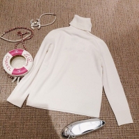 CHANEL スーパーコピー シャネル 2018/19 ホワイト カシミヤ 新作 セーター ニット P60454 K46051 AW005