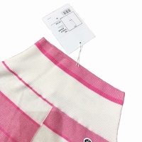 CHANEL シャネル スーパーコピー スカート カシミヤ ホワイト ボーダー スカート P60519 K46045 MF756