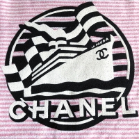 シャネル スーパーコピー 19CRUISE CHANEL ストライプ コットン&ナイロン TシャツP60455 V22656 M6369