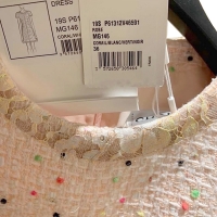 シャネル スーパーコピー 新作 CHANEL コットンツイードドレス コーラル＆ホワイト P61312 V46591 MG146