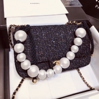 CHANEL スーパーコピー 19SS シャネル フラップ バッグ ツイードパール AS0594 B00527 MG145