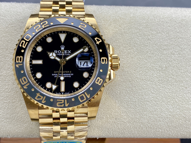 【ROLEX】ロレックス スーパーコピー GMTマスター II 126718GRNR-0001 イエローゴールド【CLEAN工場出品】