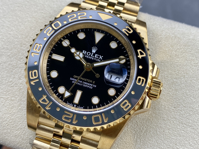 【ROLEX】ロレックス スーパーコピー GMTマスター II 126718GRNR-0001 イエローゴールド【CLEAN工場出品】