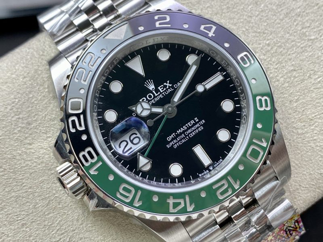 【ROLEX】ロレックス スーパーコピー ＧＭＴマスターII 126720VTNR-0002 左側リューズ ジュビリーブレスレット【CLEAN工場出品】