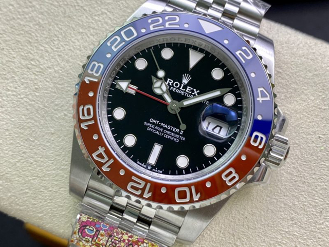 【ROLEX】ロレックス スーパーコピー GMTマスターII 126710BLRO-0001 ブルーレッド ジュビリーブレス 【CLEAN工場出品】