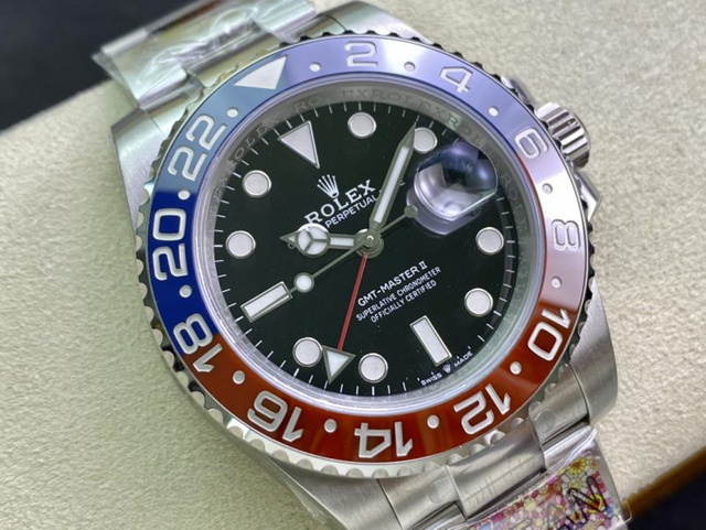 【ROLEX】ロレックス スーパーコピー GMTマスター II 126710BLRO-0002 ブルーレッド オイスターブレスレット【CLEAN工場出品】
