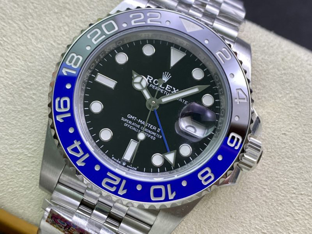 【ROLEX】ロレックス スーパーコピー GMTマスター II 126710BLNR-0002 ブルーブラック ジュビリーブレスレット【CLEAN工場出品】