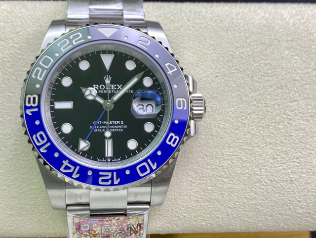 【ROLEX】ロレックス スーパーコピー GMTマスター II 126710BLNR-0003 ブルーブラック オイスターブレスレット【CLEAN工場出品】