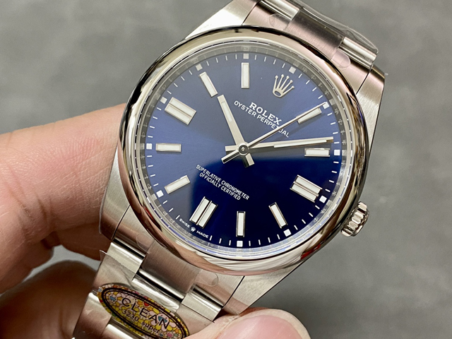 【ROLEX】ロレックス スーパーコピー オイスターパーペチュアル 124300 ブライトブルー 41MM【CLEAN工場出品】