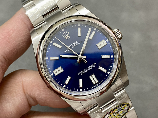 【ROLEX】ロレックス スーパーコピー オイスターパーペチュアル 124300 ブライトブルー 41MM【CLEAN工場出品】